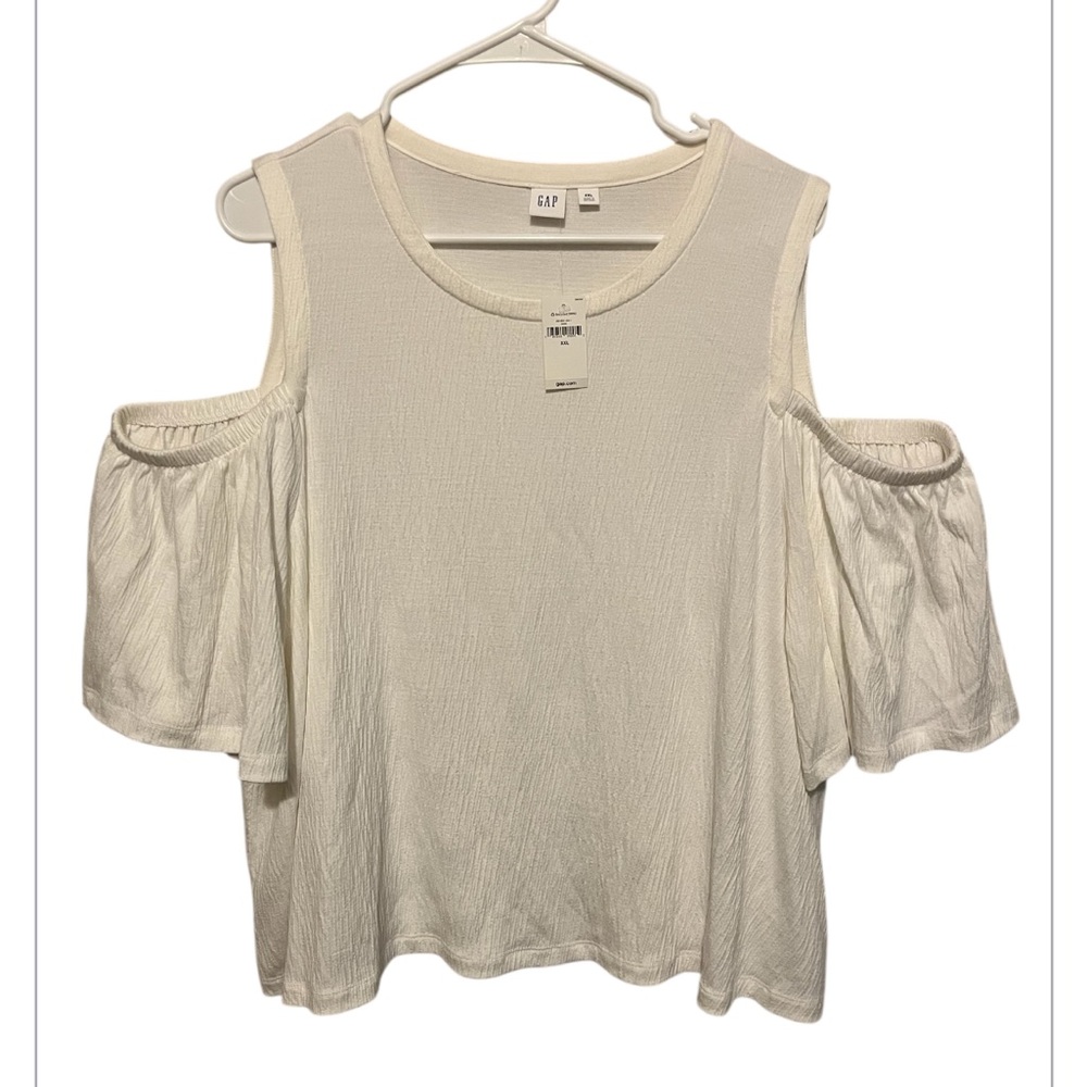 GAP COLD SHOULDER SHORT SLEEVE SHIRT
